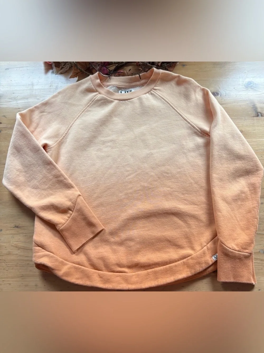 LIV Outdoor Life Integrity Earth Ombré Orange Crewneck Sweatshirt Size Small EUC